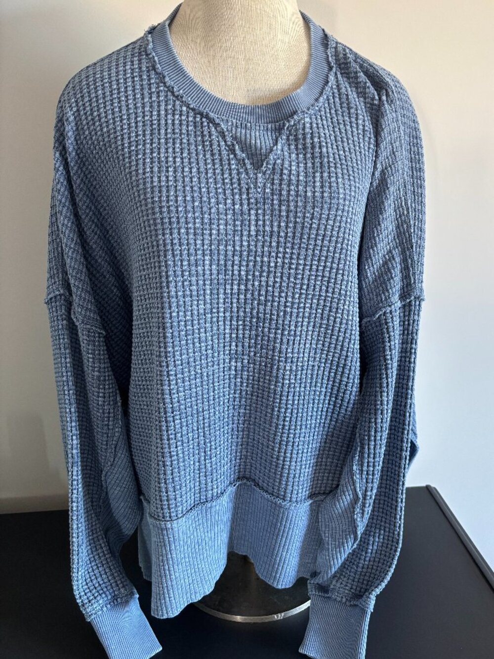 NWOT-American Eagle "This Feels Seriously LIVED -IN" Long Sleeve Top
